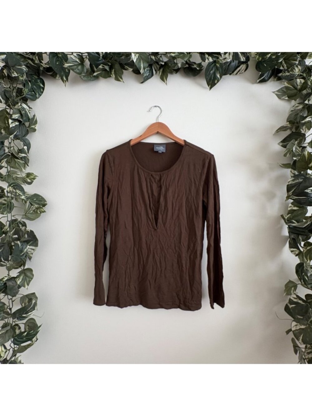 Milk Nursing Wear Maternity Long Sleeve Blouse Olive Green Women’s Size M